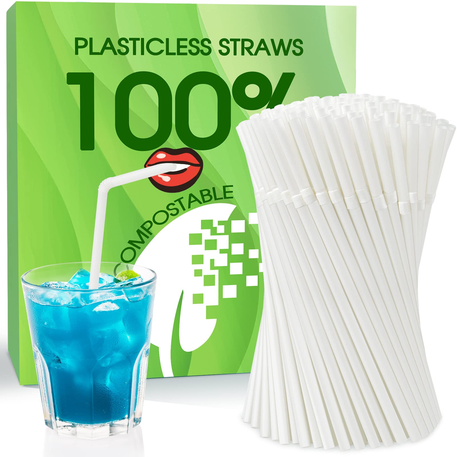 Plasticless drinking straw