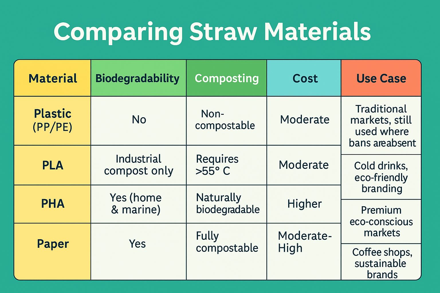 straw comparing